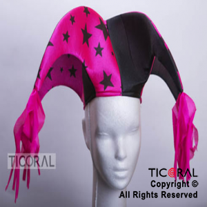 SOMBRERO CUATRO PUNTAS FANTASIA FLUO x 1